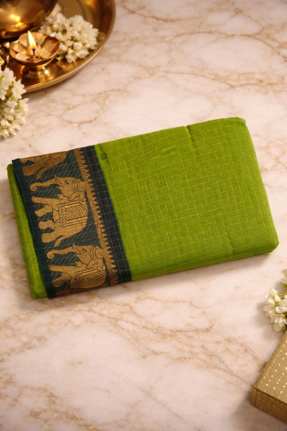 Sungudi cotton saree