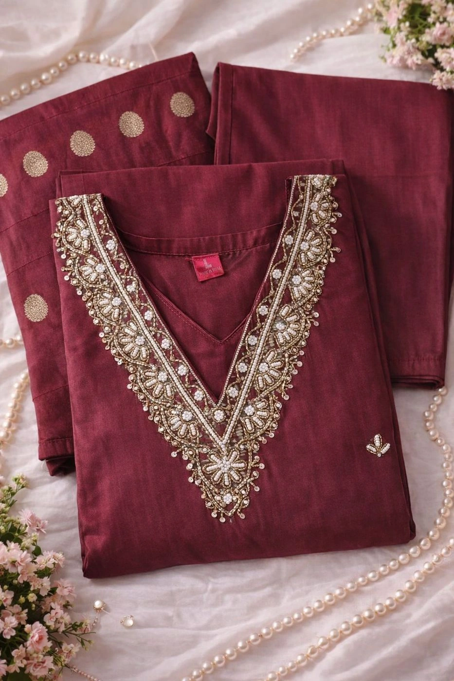 Cotton silk salwar suit